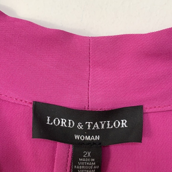 Lord & Taylor woman’s purple blouse - Picture 3 of 5